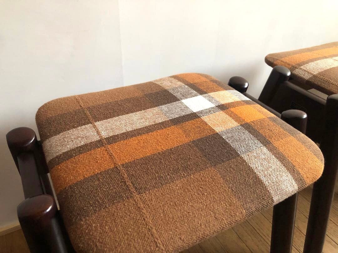 ヴィンテージ WINDS太平 スタッキングスツール3脚セット 飛騨家具 北欧