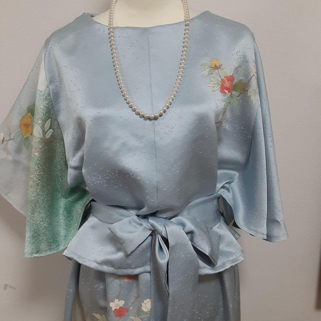 リメイク着物フォーマルドレスセットアップ正絹フリーサイズ