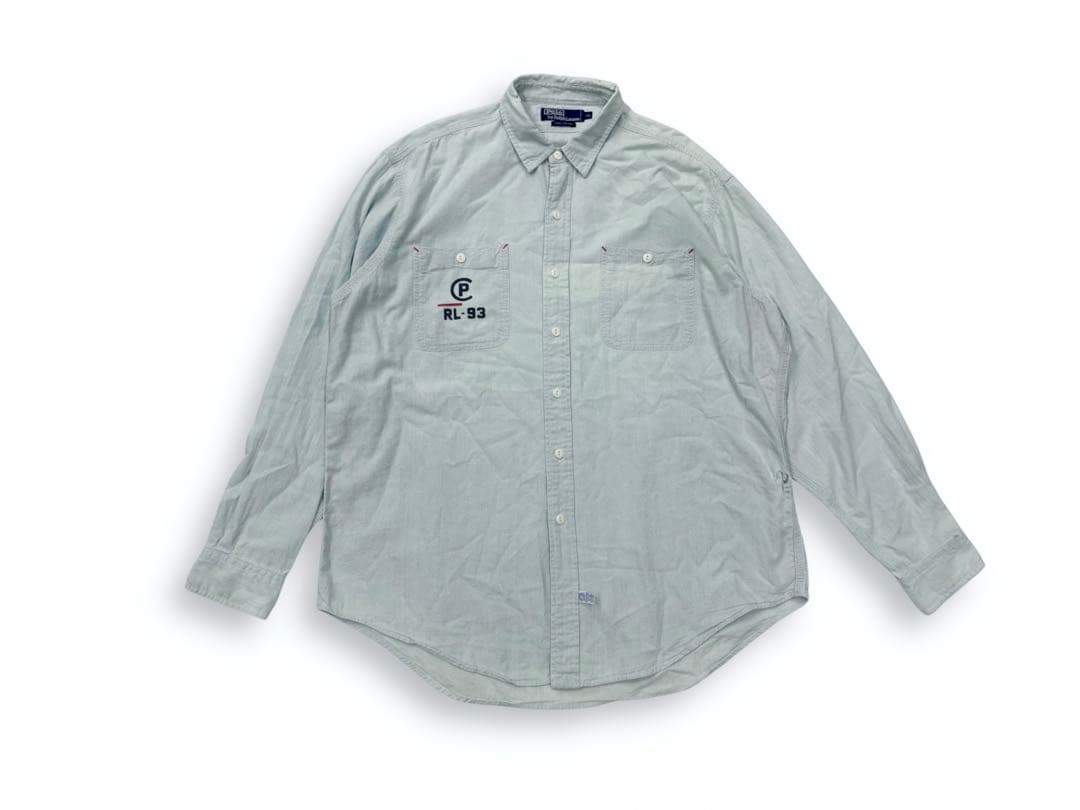 90s POLO Ralph Lauren RL-93 シャンブレー シャツ