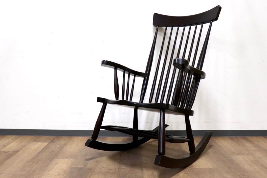 GMIK115○樺材 和モダン ロッキングチェア 揺り椅子 チェア 椅子