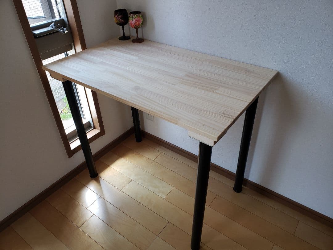 E*M様 90✕54 パソコンテーブル ジャコビーン　無垢材　無塗装　天然