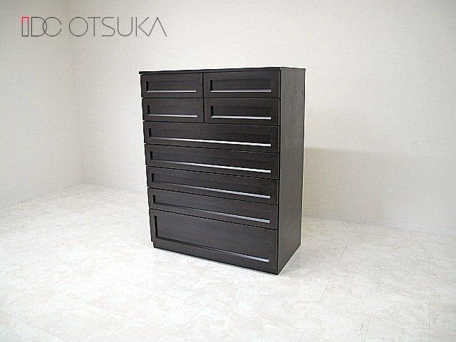 IDC大塚家具　「ヴィータ」　ブナ材ハイチェスト　　　サイドチェスト/整理タンス