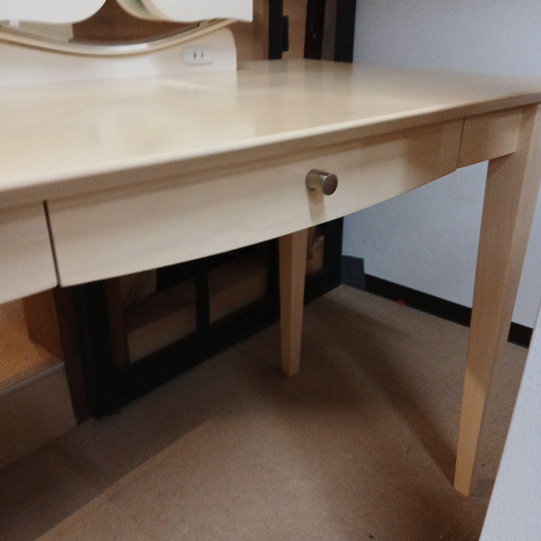 クリーム色 三面鏡 ドレッサー 松永工房 桜屋工業 ミックス