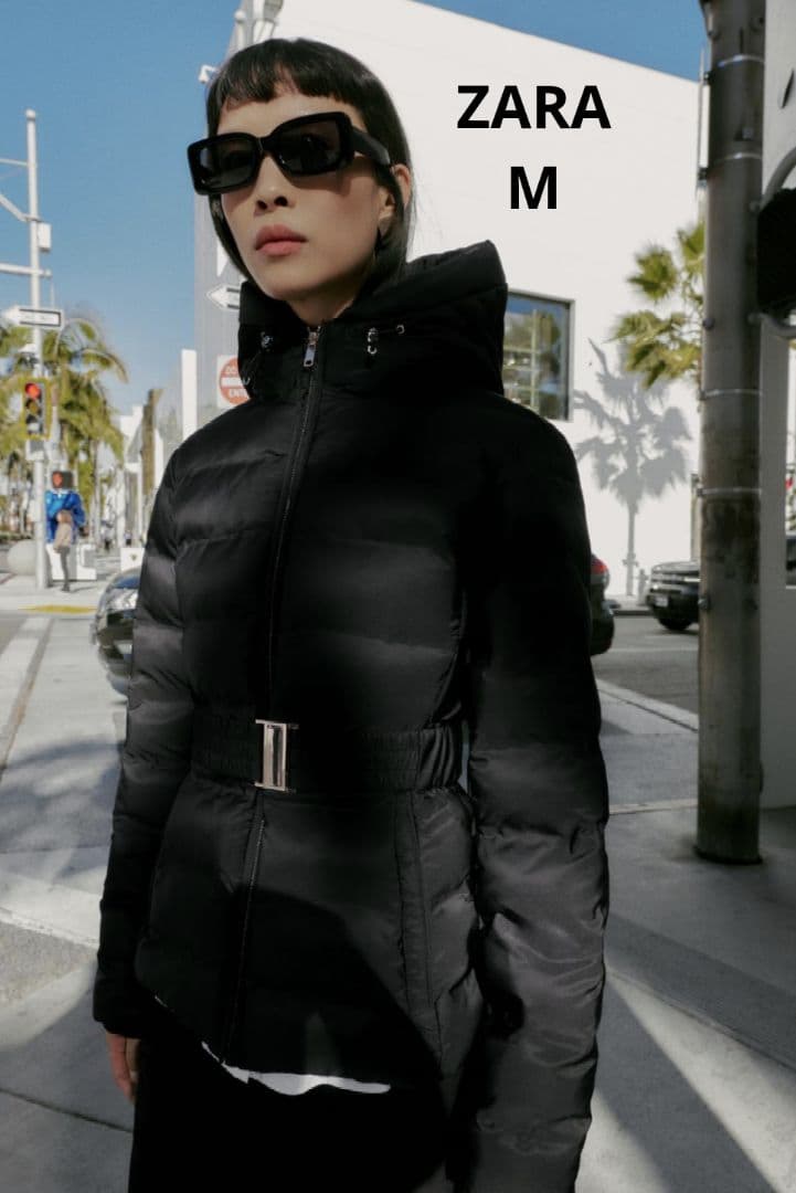 新品ZARAスリムフィットショートアノラックM