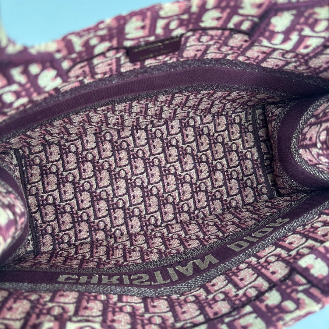 極美品 クリスチャンディオール ブックトート ミディアム トロッター ボルドー