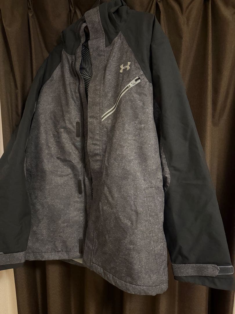 Under Armour スキーウェア メンズ グレー/ブラック　Lサイズ