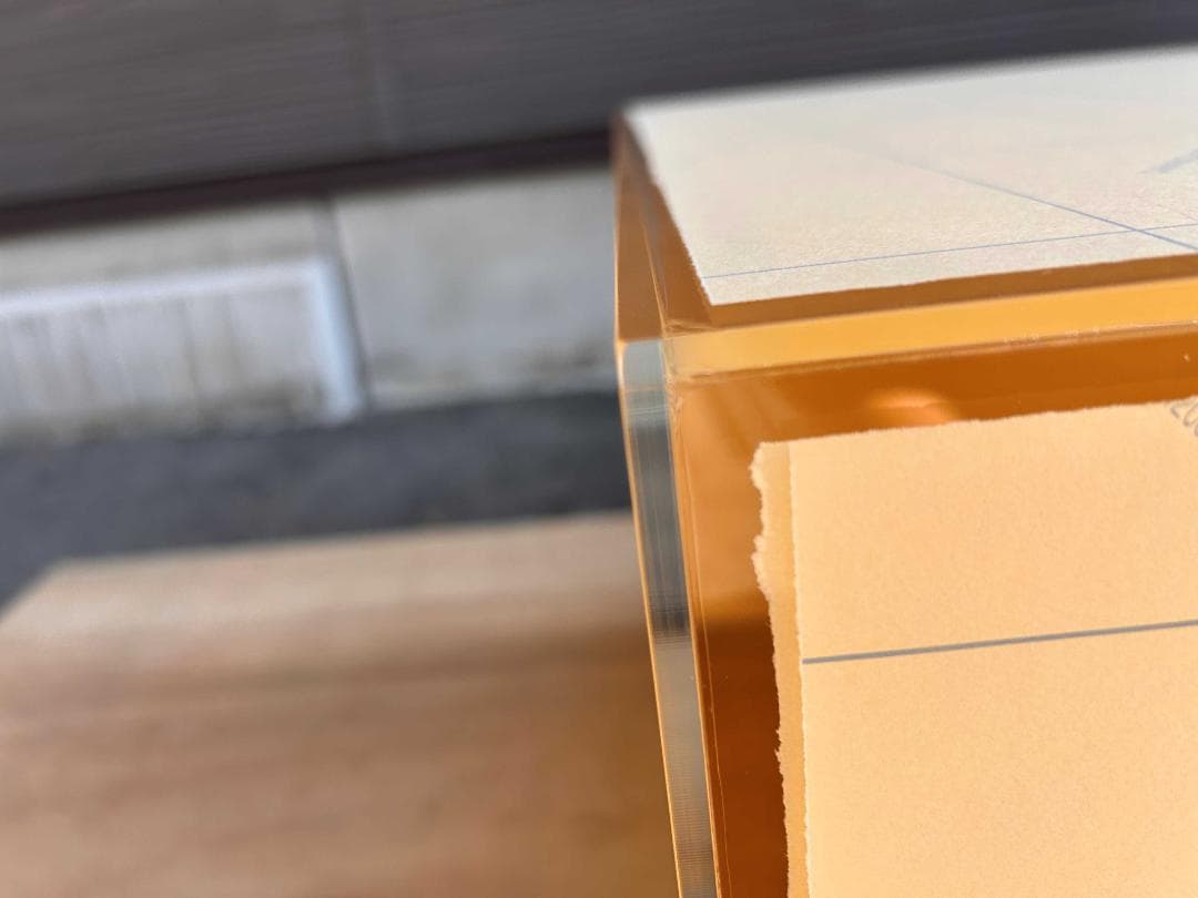 アクリル透明展示用BOXカバー5面体 ５㎜×600×600　固定ビス穴4方穴有