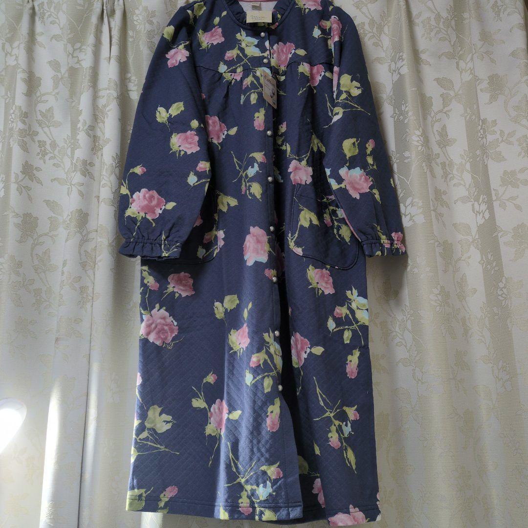 新品✨ナルエー ムーンタン 長袖パジャマ ワンピースM〜L ローズ