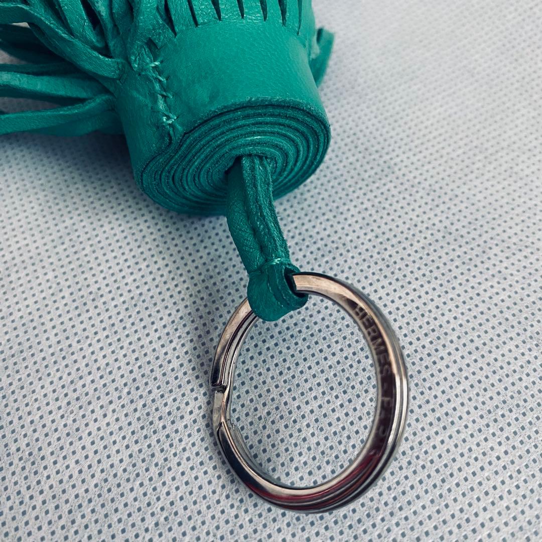 Hermes エルメス カルメン フリンジホルダー 緑