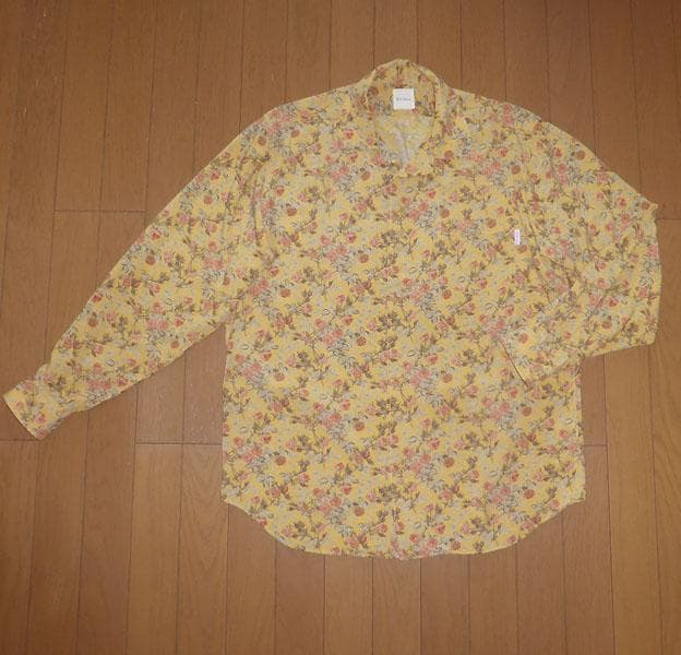 ★美品★カールヘルム★ ピンクハウス 長袖レーヨン シャツ　バラ柄