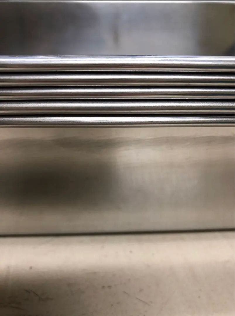 【中古品】クローバー18-8ステンレス角バット6枚取　5枚セット