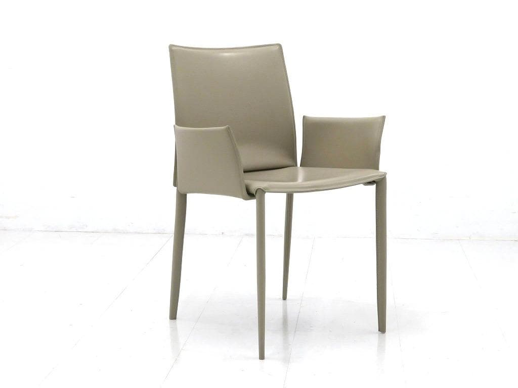 展示品　イタリア　ボンテンピ　総本革　レザー　チェア　モダン　高級