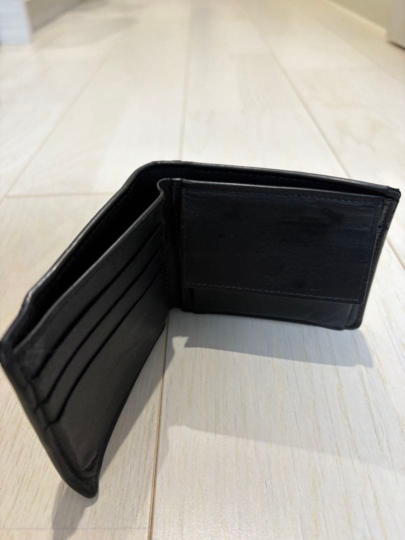 ボッテガヴェネタ　カセット　二つ折り財布　ブラック