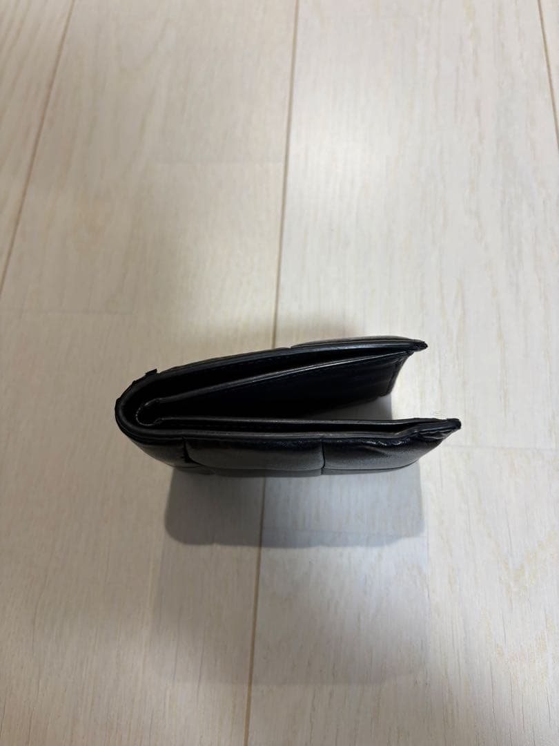 ボッテガヴェネタ　カセット　二つ折り財布　ブラック