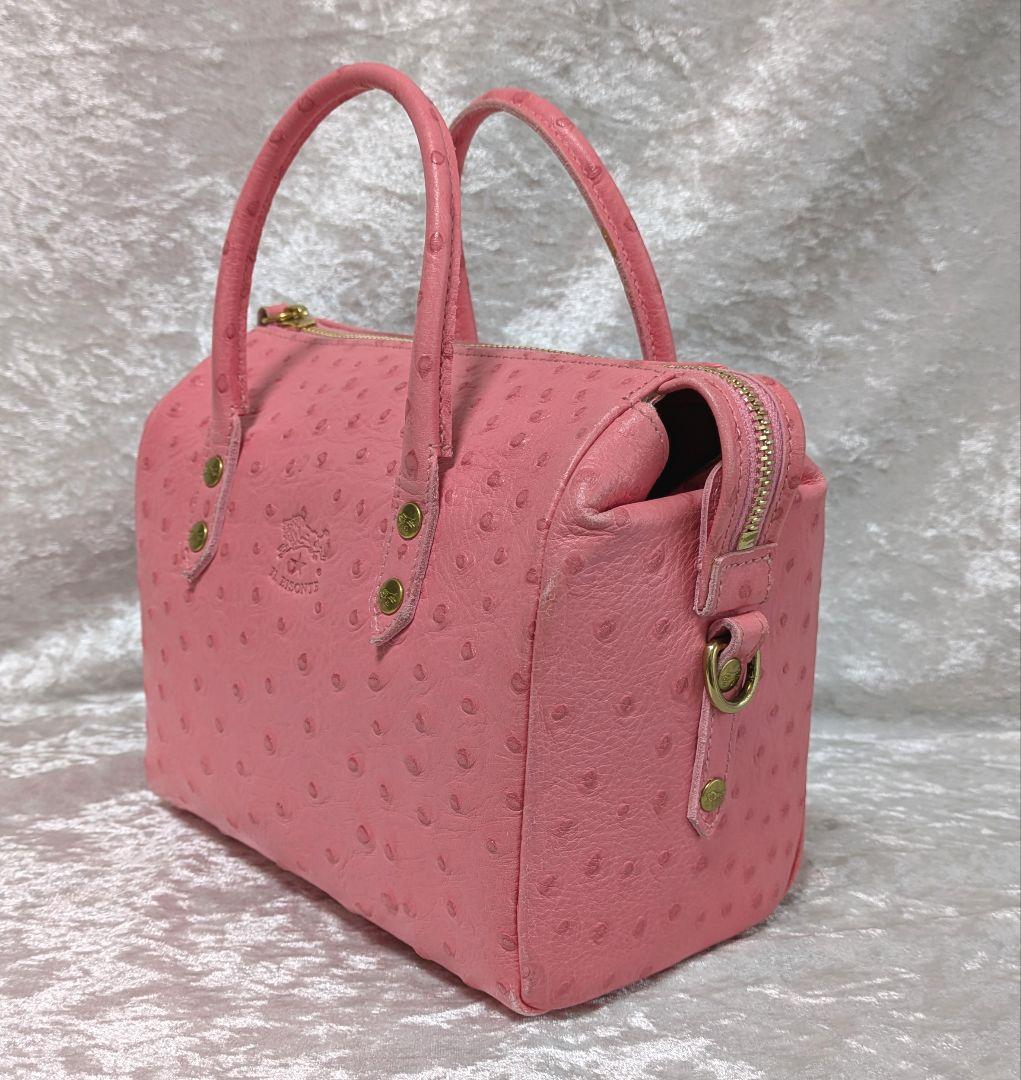 お値引可/イルビゾンテ/ボストンバッグ/ピンク