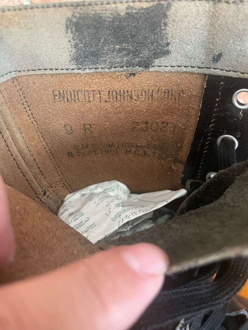 60s ビンテージ　アーミーブーツ　茶芯　ジャンプブーツパラトルーパーサイズ9R