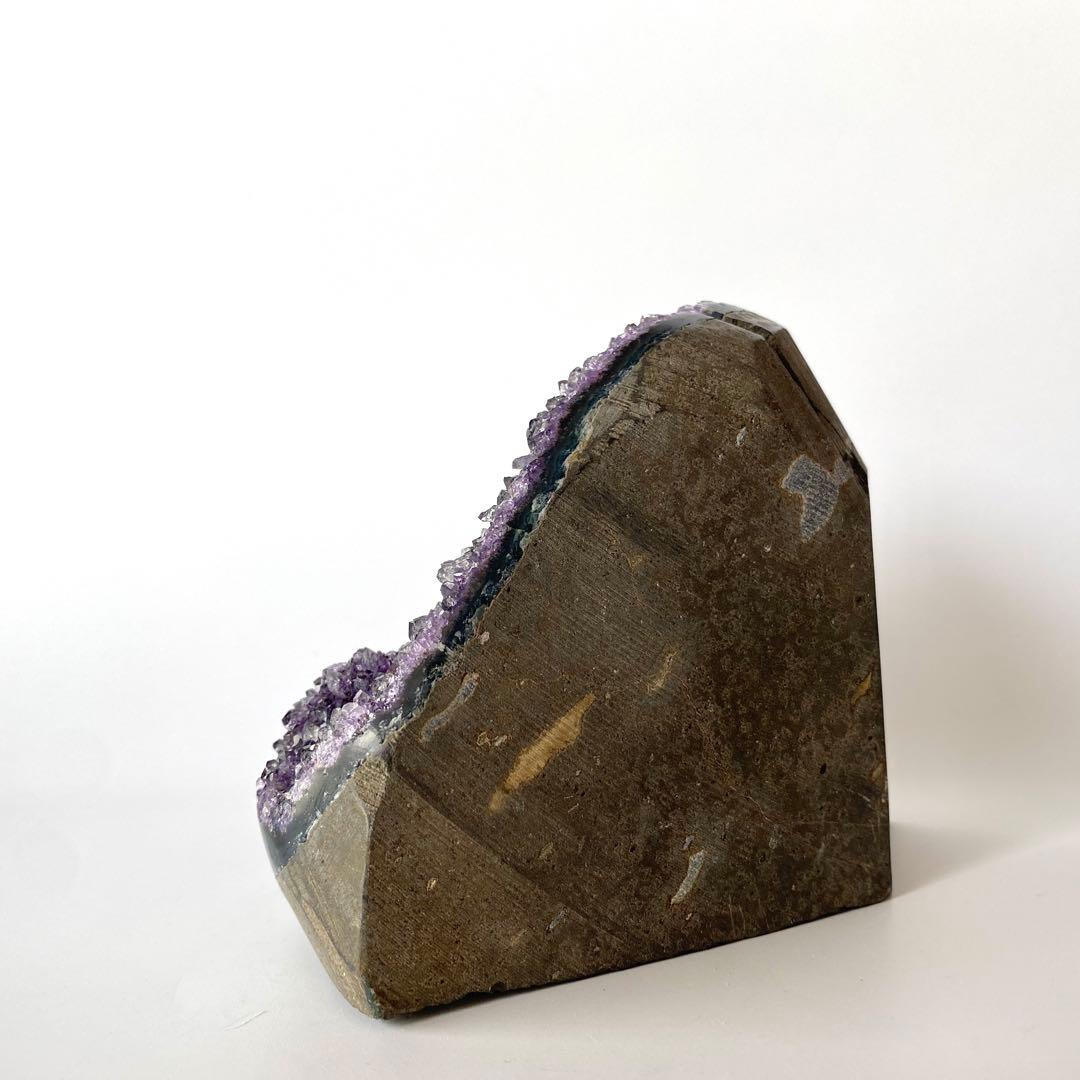 高品質 ブラックアメジスト クラスター 926g美結晶☆美極濃紫