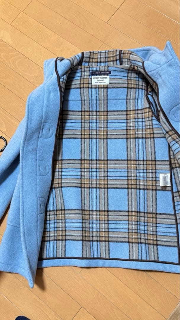 再び値下げ　LONDON TRADITION ダッフルコート 水色