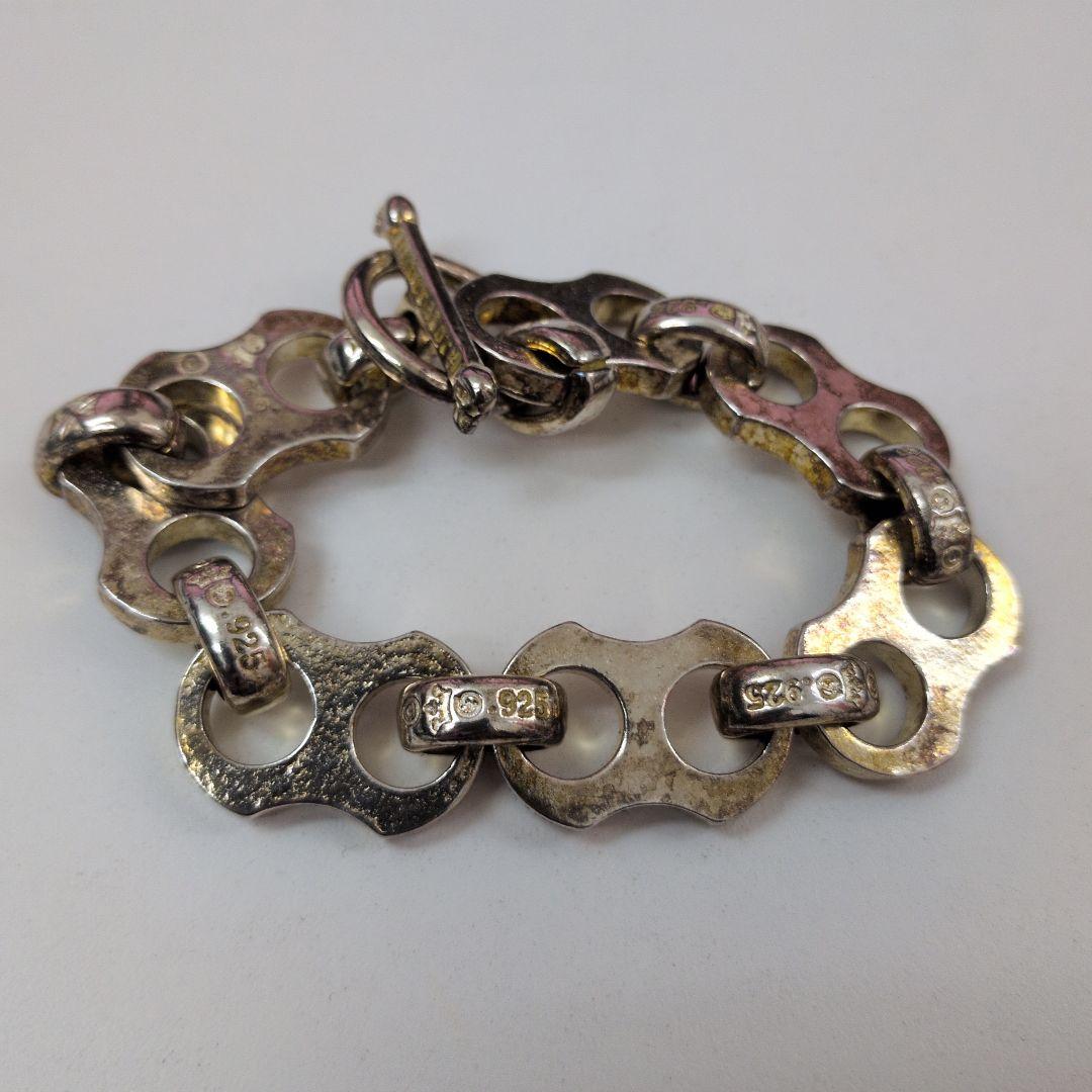 虎*ん様 シルバー925刻印 Gaboratory？ チェーンブレスレット　87