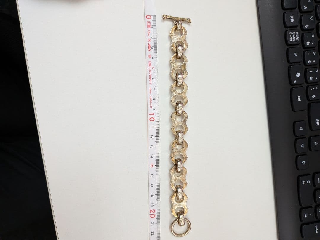 虎*ん様 シルバー925刻印 Gaboratory？ チェーンブレスレット　87