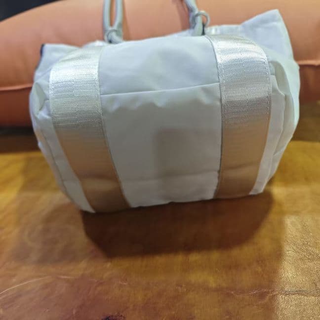 topologie トートバッグ ゴールド/ベージュ 両面使用可能