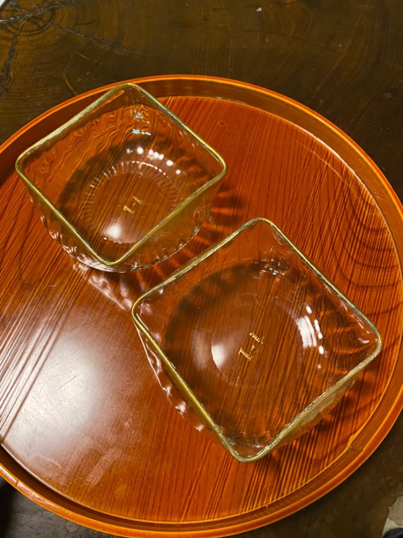 レア　ドームナンシー金彩小鉢ペア