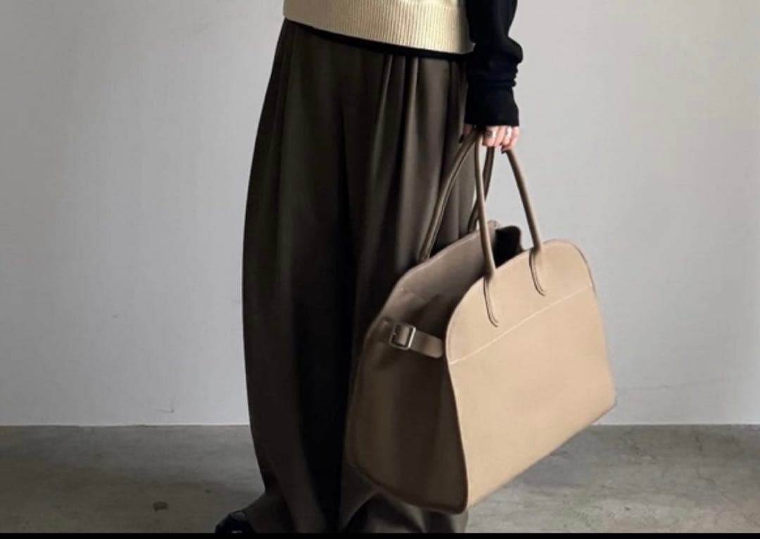 jistory レザーボストンバッグ ベージュ