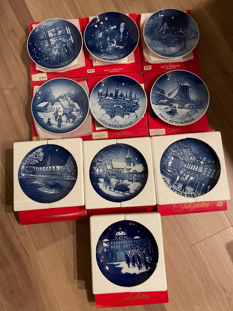 Bing & Grøndahl クリスマスプレート 90年代 10枚セット