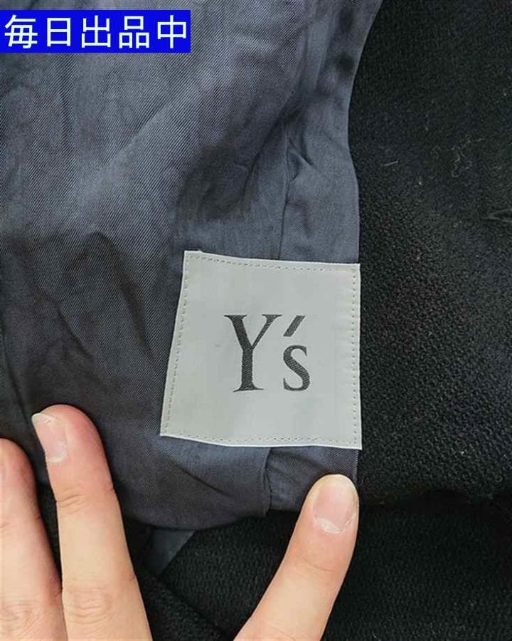 ◎ワイズ Y's YW-J55-171 ウールコート ブラック系 レディース