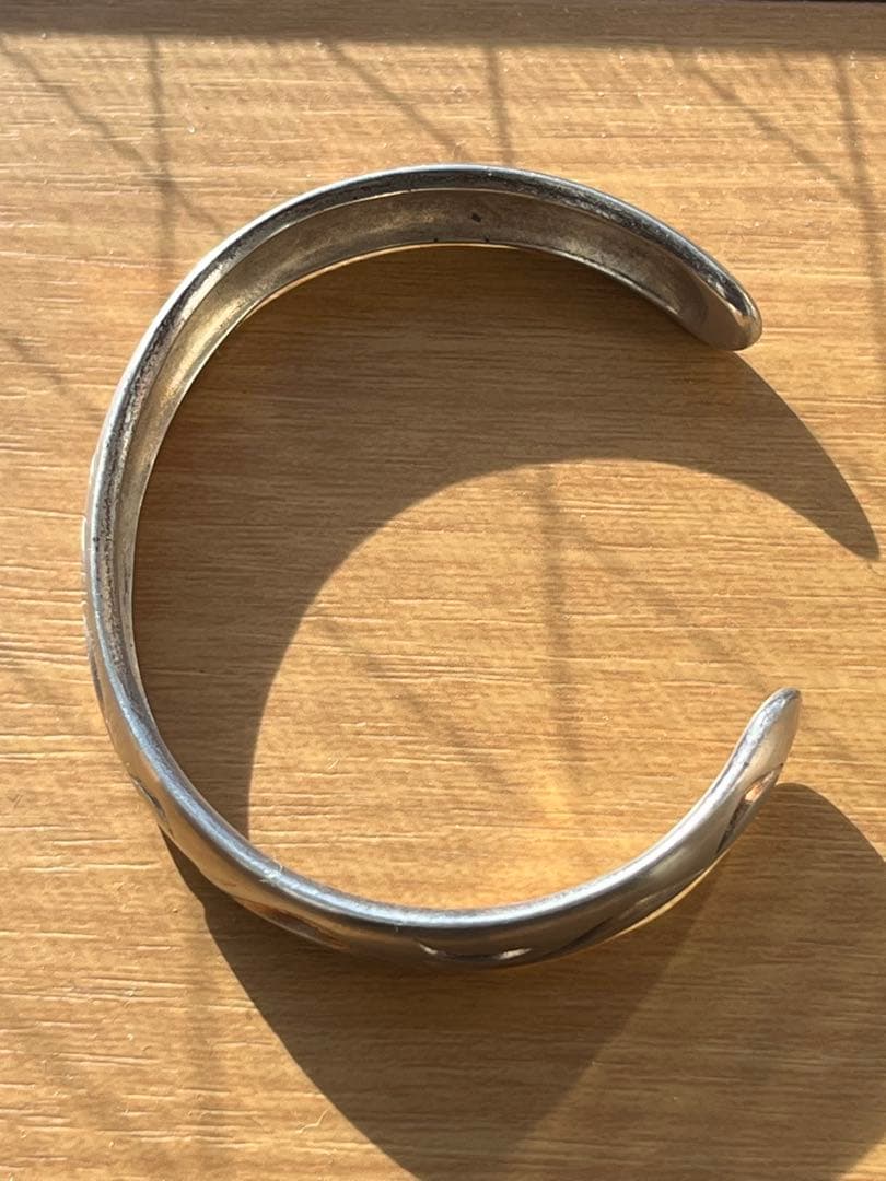 鶫 tsugumi 銀小物製作所　シルバー925 オープンバングル さざなみ