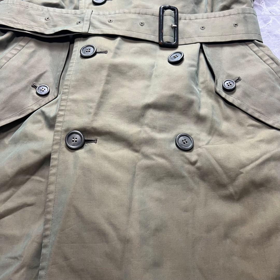 バーバリー♡トレンチコート　ベルト　ノバチェック カーキ　2XL相当