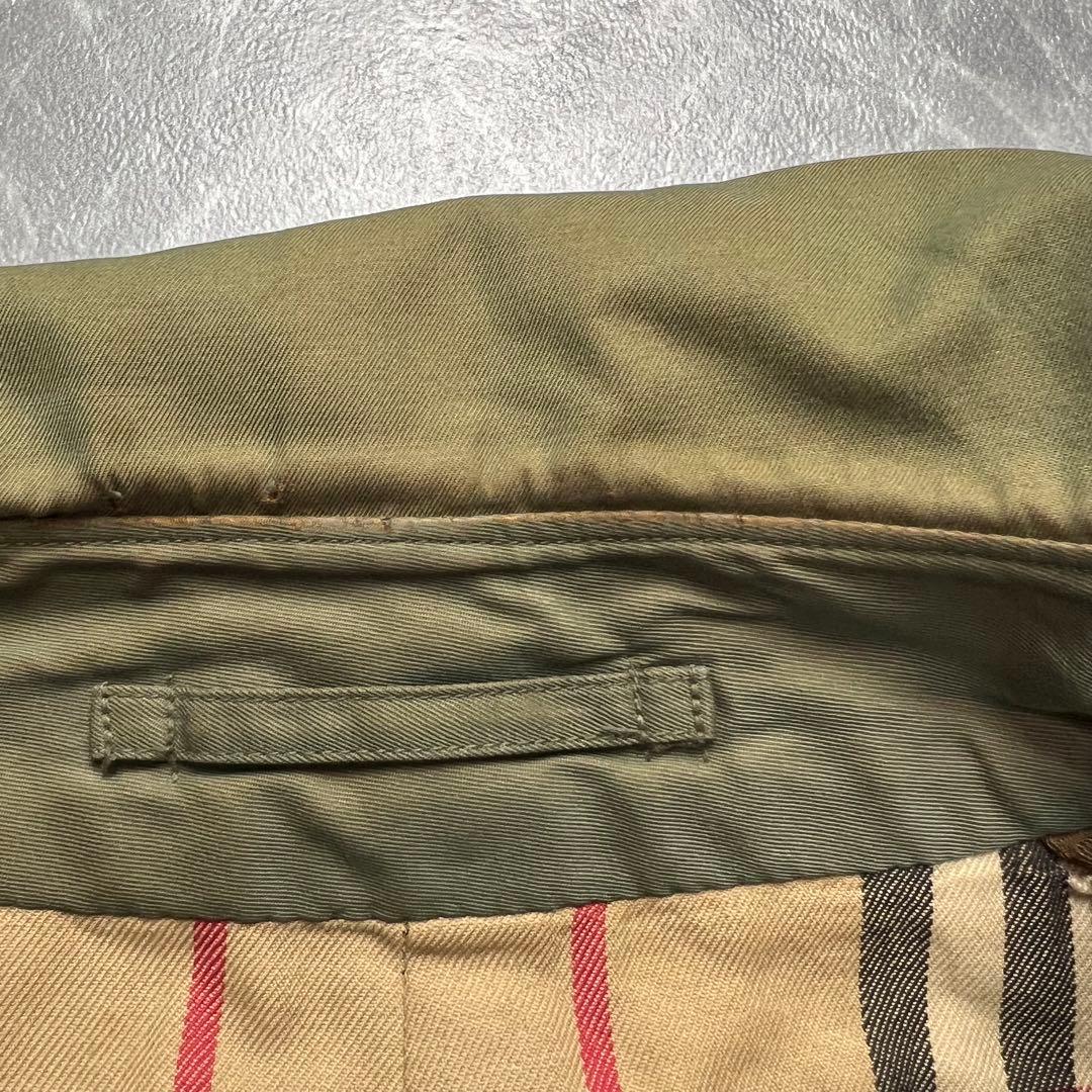 バーバリー♡トレンチコート　ベルト　ノバチェック カーキ　2XL相当