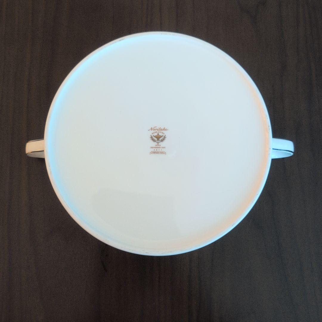 ノリタケ　4811 シャンパンパールズ　スープボウル　シチュー　シルバー