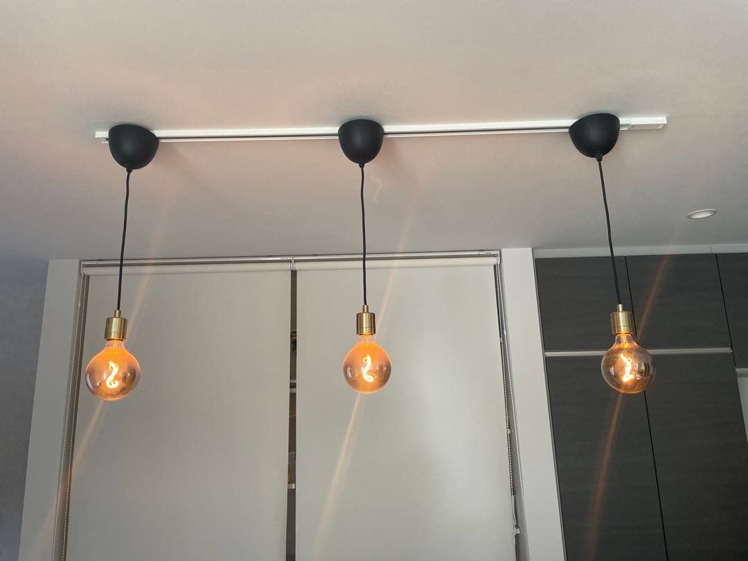 3灯ペンダントライト ブラック