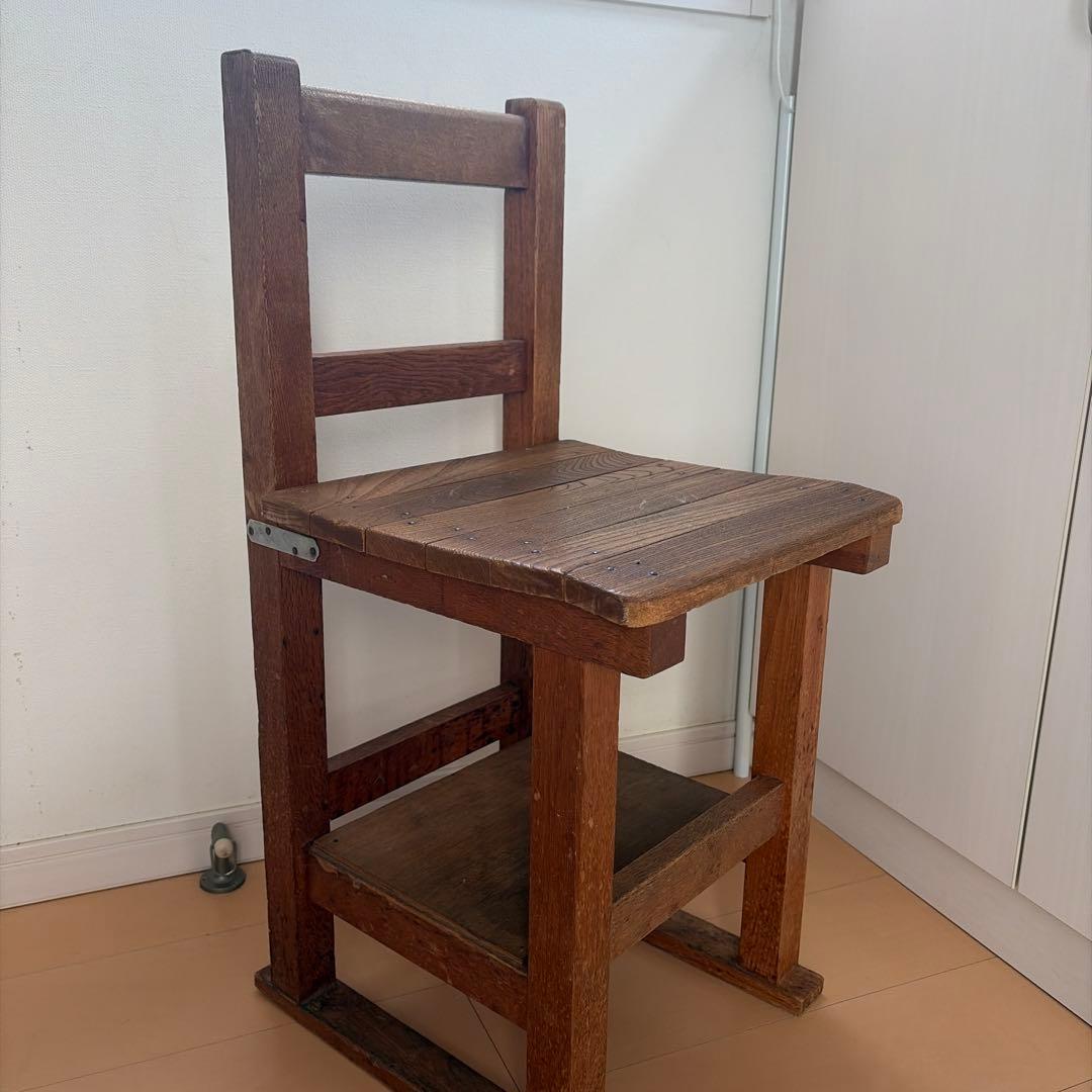 アンティーク椅子　古道具　木製　昭和の家具
