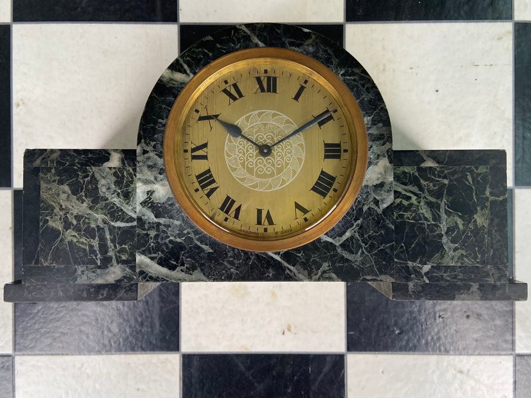 アンティーク大理石置時計 ANSONIA 置き物、装飾品