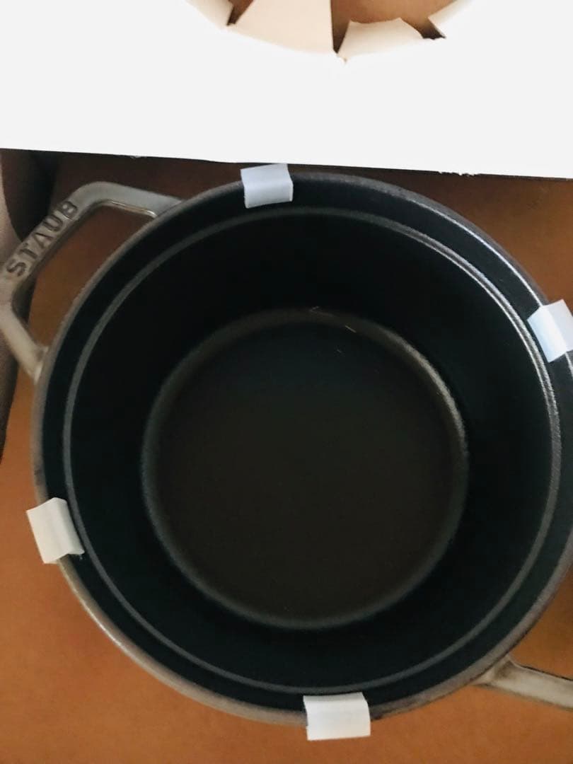 STAUB ココット ラウンド グレー 16cm 1.2L