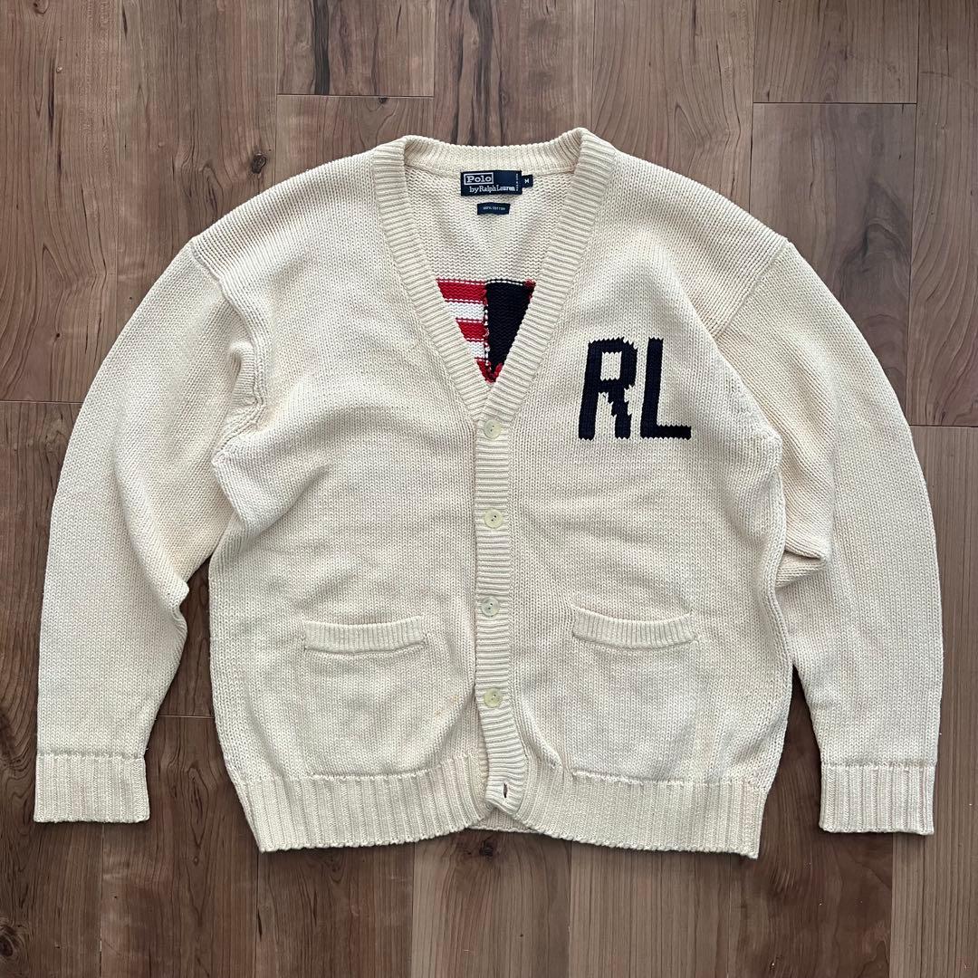 Polo Ralph Lauren RLロゴ星条旗 カーディガン