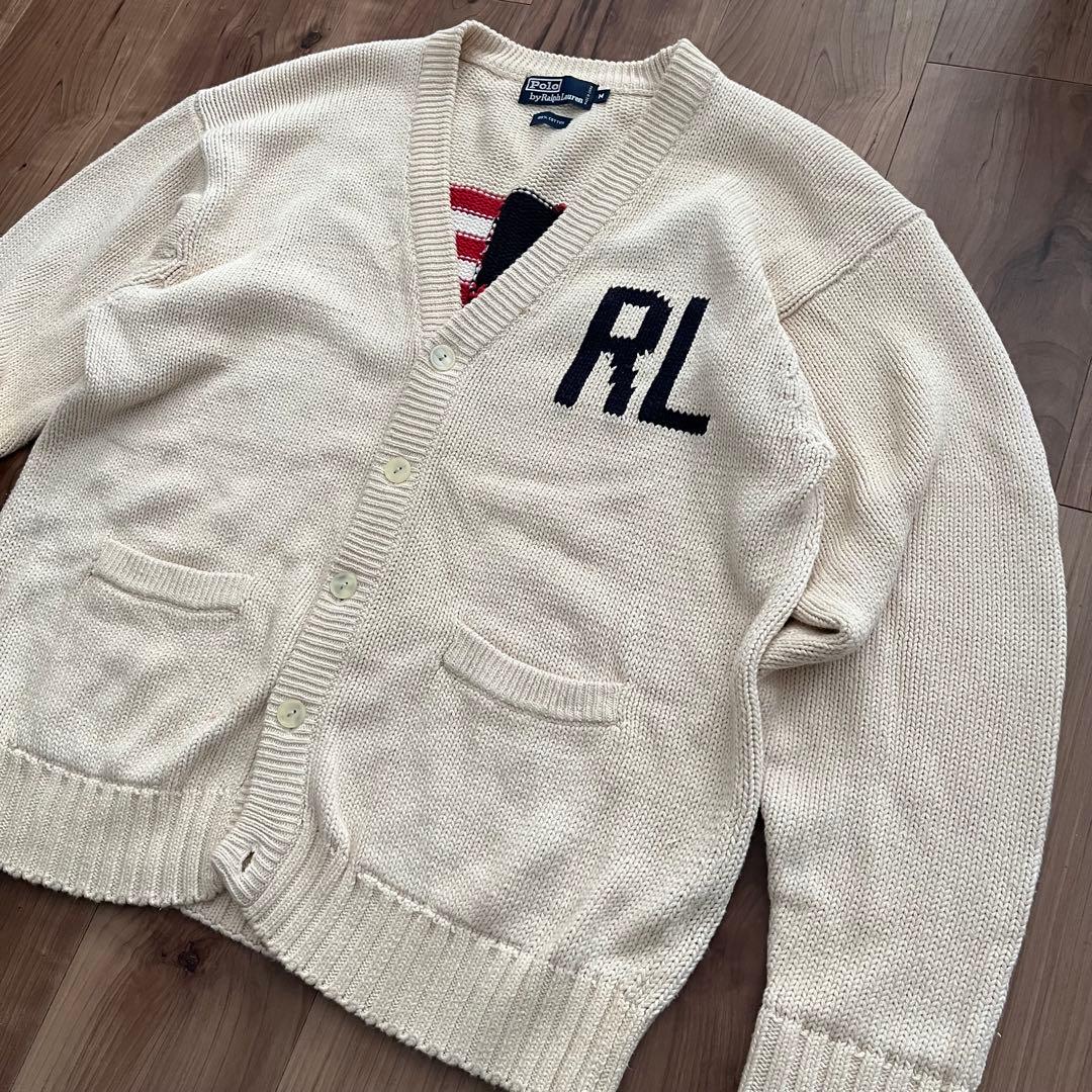 Polo Ralph Lauren RLロゴ星条旗 カーディガン