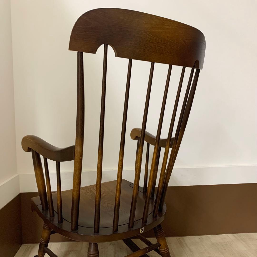 【美品】HIDA 飛騨産業 穂高 ロッキングチェア キツツキ