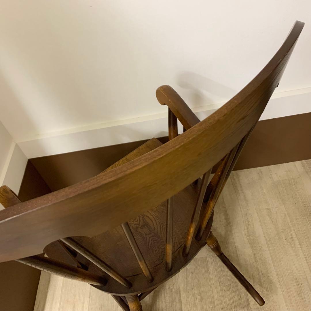 【美品】HIDA 飛騨産業 穂高 ロッキングチェア キツツキ