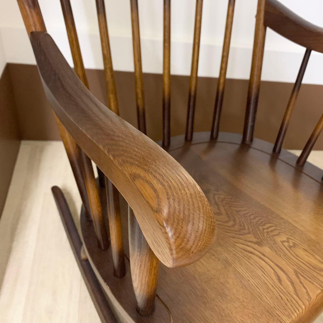 【美品】HIDA 飛騨産業 穂高 ロッキングチェア キツツキ