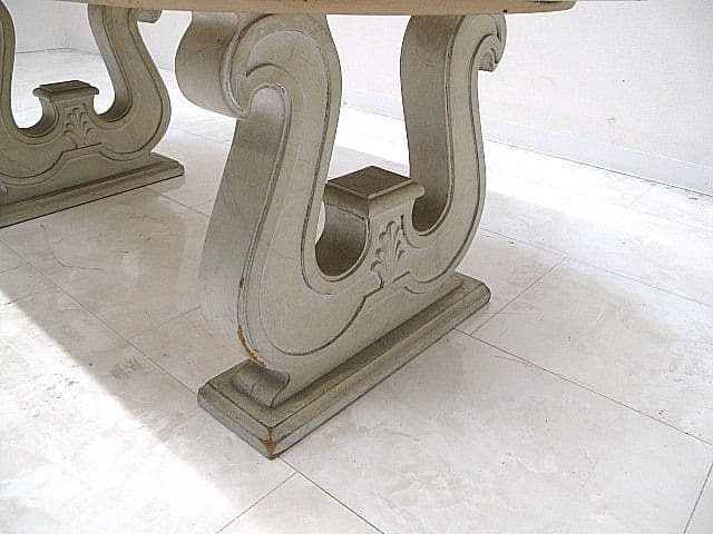 イタリア製 大理石トップセンターテーブル　W130cm リビングテーブル