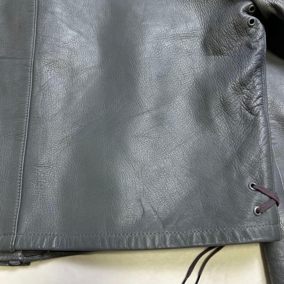 【70s】ドイツ軍 BM サブマリンジャケット レザージャケット グレー系