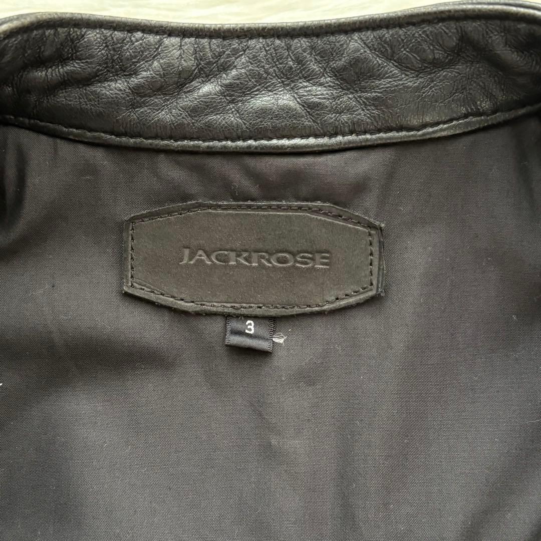 【mさま専用】JACKROSE 羊革 レザージャケット シングルライダース