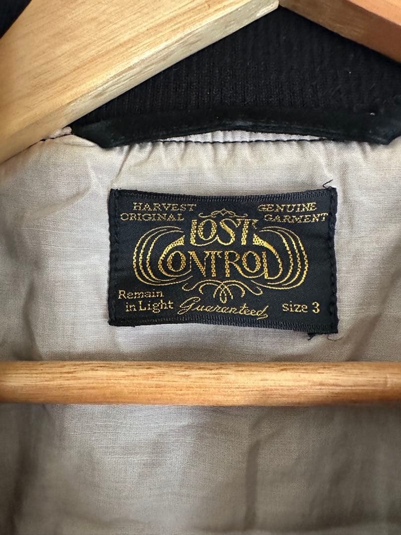 LOST CONTROL スカジャン ブラック サイズ3