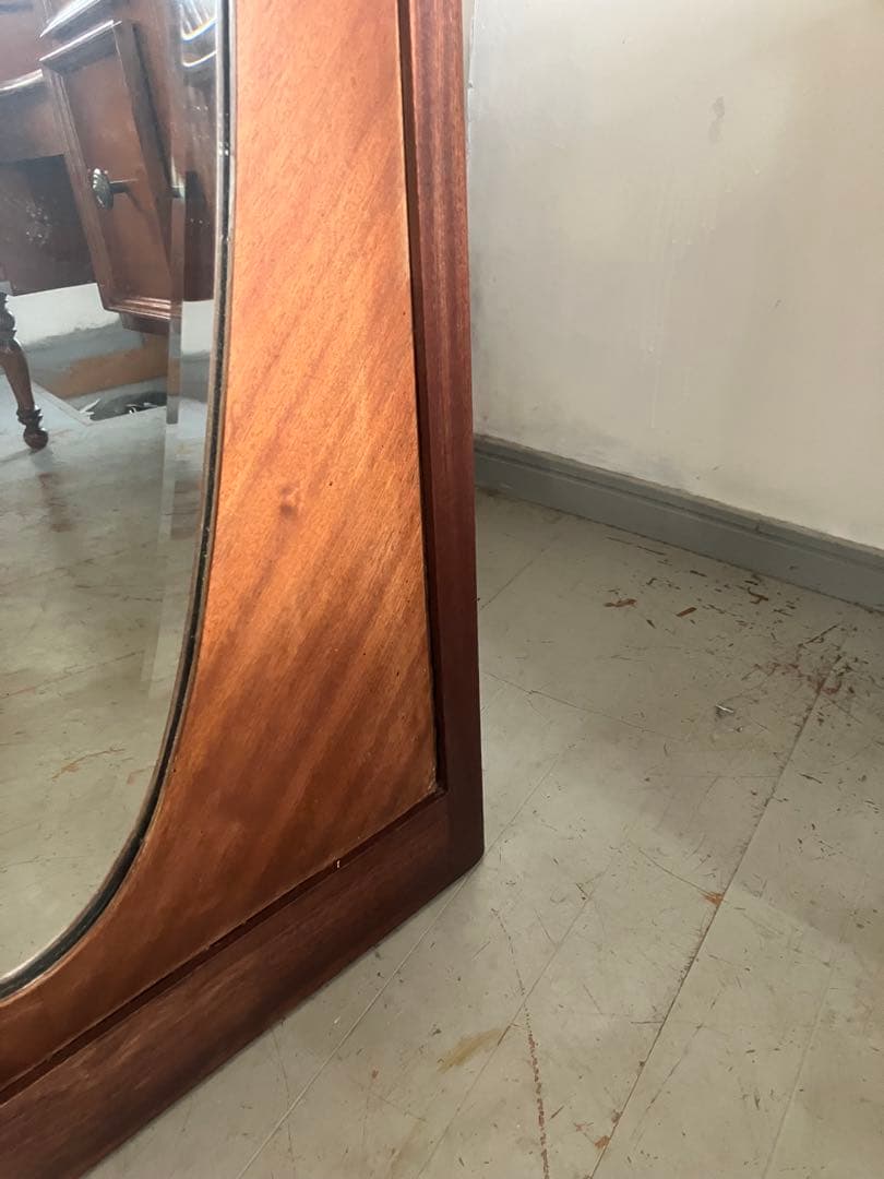 フランス アンティーク ミラー　無垢材　1920年代