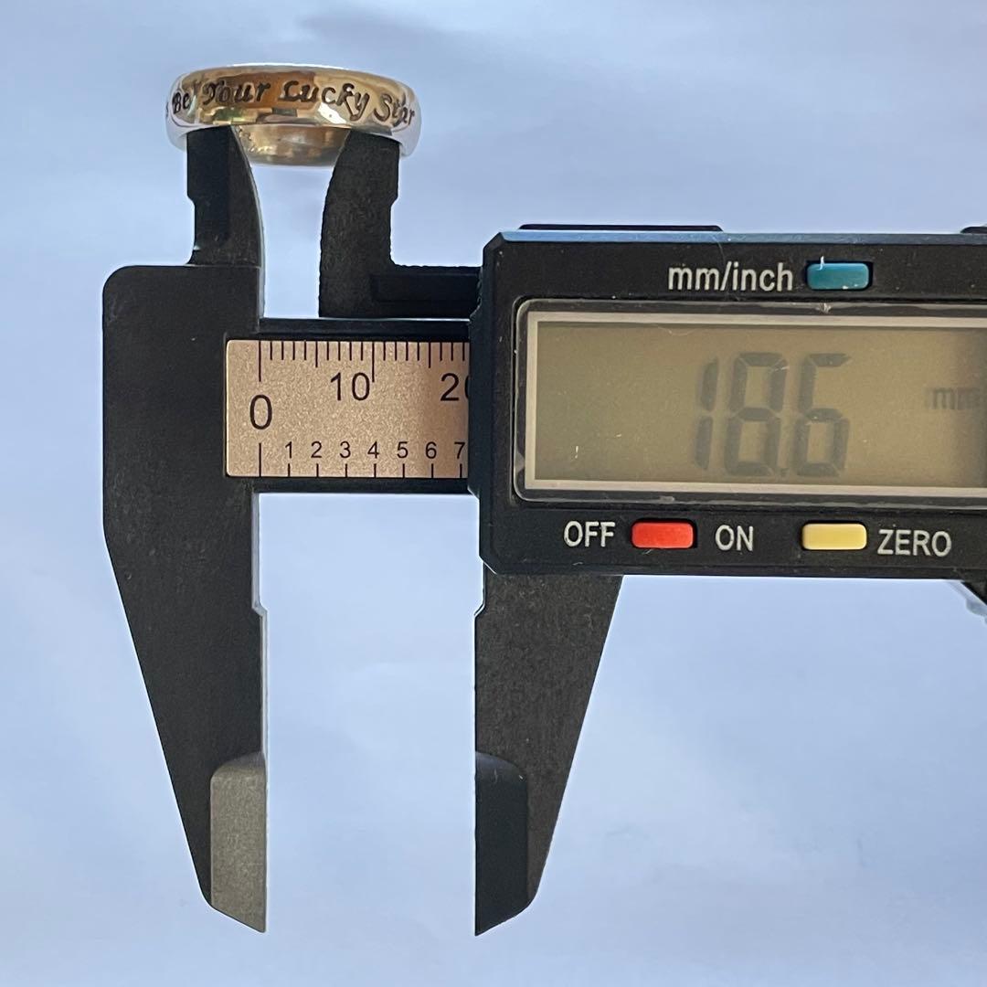 『Agete』シルバーリング19号This Be Your Lucky Star