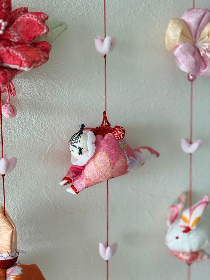 可愛いつるし雛No.185 壁掛けタイプ・ひな祭り・桃の節句・さげもんつるし飾り