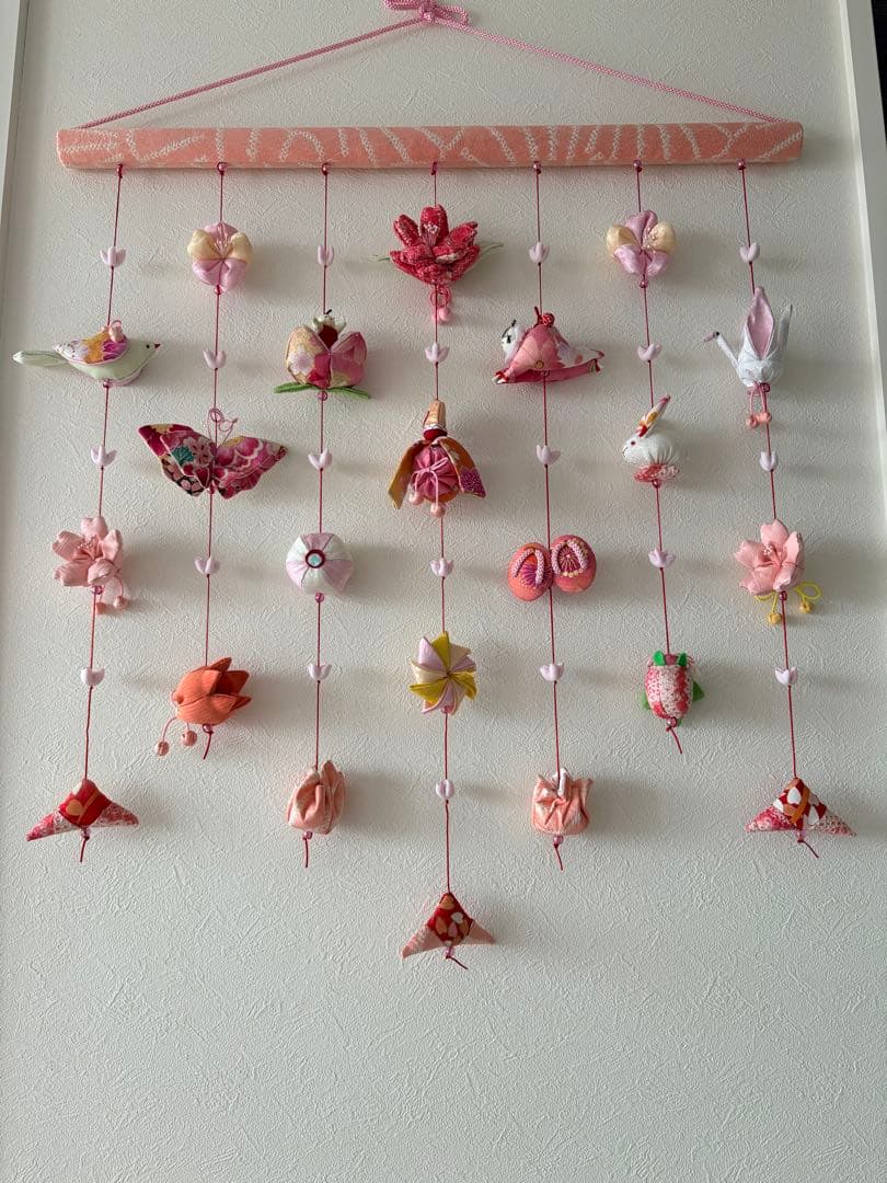 可愛いつるし雛No.185 壁掛けタイプ・ひな祭り・桃の節句・さげもんつるし飾り